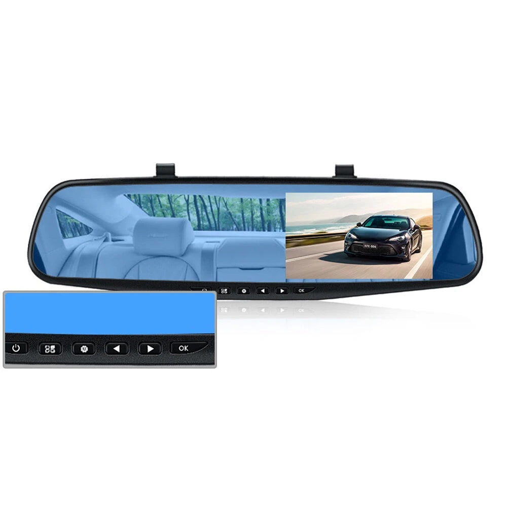 iTEQ 4.3 Inch Full HD 1080P Car DVR Camera Auto Rearview Mirror Digital Video Recorder Dual Lens Registratory Camcorder Night Vision Dash Cam iTEQ 4.3 Inch Full HD 1080P Car DVR Camera Auto Rearview Mirror Digital Video Recorder Dual Lens Registratory Camcorder Night Vision Dash Cam